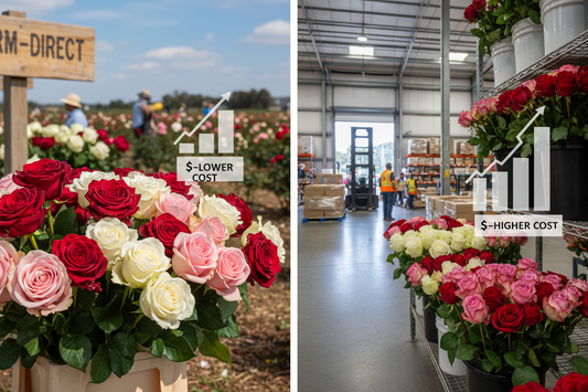 Wholesale Rose Pricing: Farm-Direct vs. Distributor Costs Explained