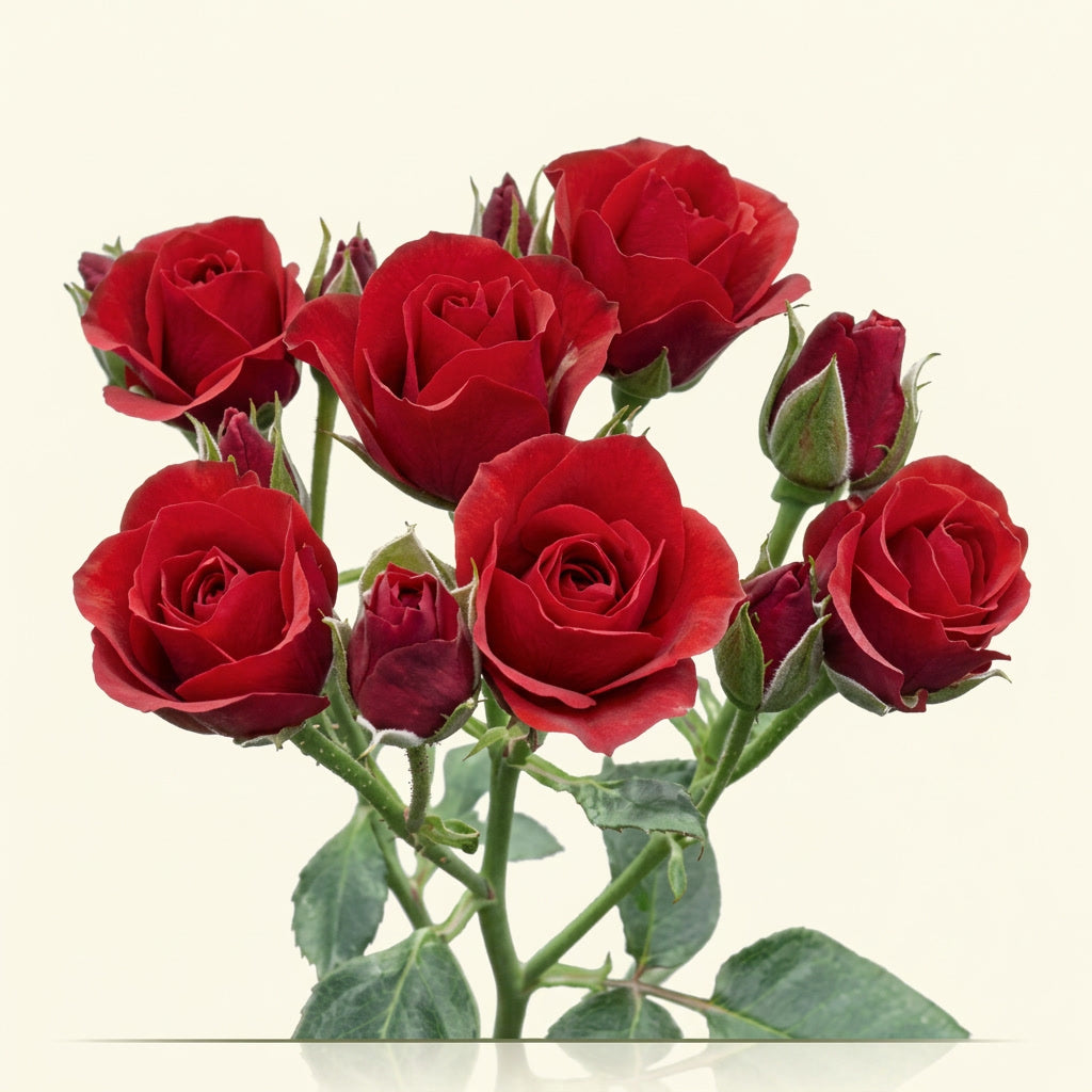 Fire King Ecuador Spray Rose Wholesale | Highland Crops